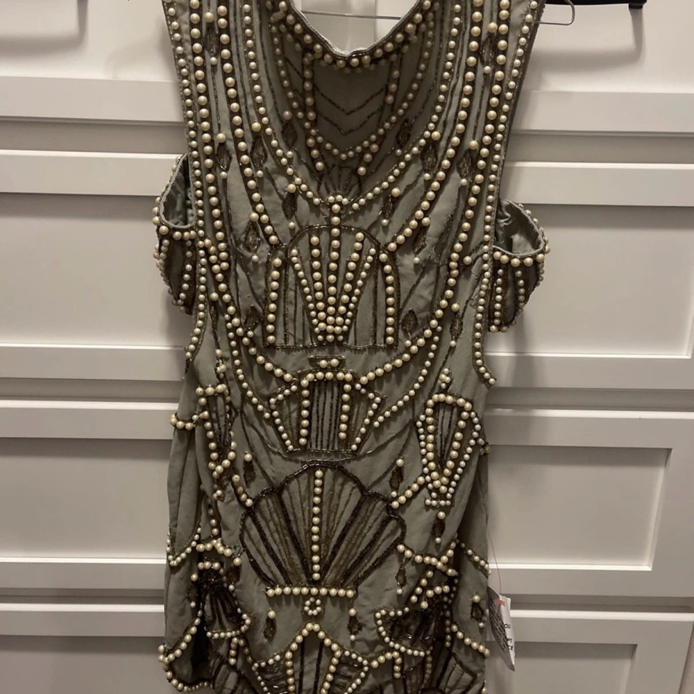 NWT ASOS Pearl Shell Dress - Size 4 - Coastal, Beachy